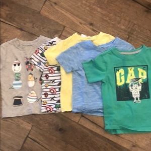 5 baby gap t shirts 2t